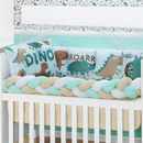 Kit Protetores Americano e Travesseiro de Berço Almofadas decorativas Cores Alegres 6 peças