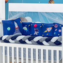 Kit Protetores Americano e Travesseiro de Berço Almofadas decorativas Cores Alegres 6 peças