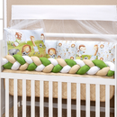 Kit Protetores Americano e Travesseiro de Berço Almofadas decorativas Cores Alegres 6 peças