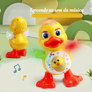 Brinquedo Infantil Pato Dançarino Musical Com Som e Luz presentes para bebês brinquedos calmantes