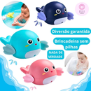 Kit Banho Brinquedo Divertido A Corda Que Nada Sozinha Água Banheira E Piscina Bebê