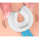 Escova Infantil Formato U 360° De Silicone Ultra Macia Para Higiene Bucal Segura e Confortável Para Bebês e Crianças