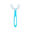 Escova Infantil Formato U 360° De Silicone Ultra Macia Para Higiene Bucal Segura e Confortável Para Bebês e Crianças